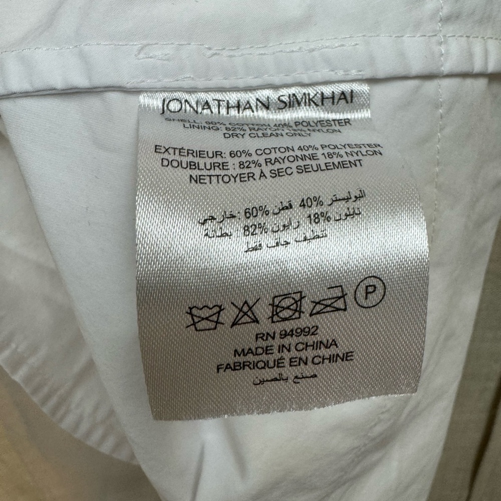Jonathan Simkhai White Cutout Mini Dress - Picture 8 of 10